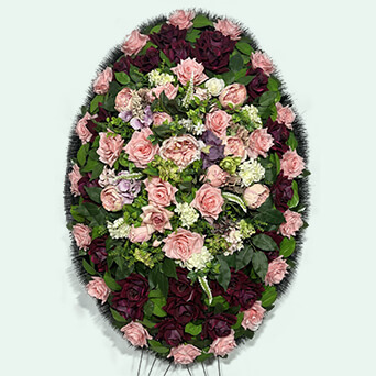 Венок из искусственных цветов